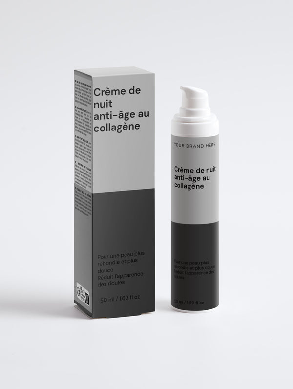 Crème de nuit anti-âge au collagène